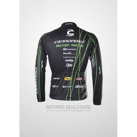 2010 Fahrradbekleidung Cannondale Shwarz Trikot Langarm und Tragerhose